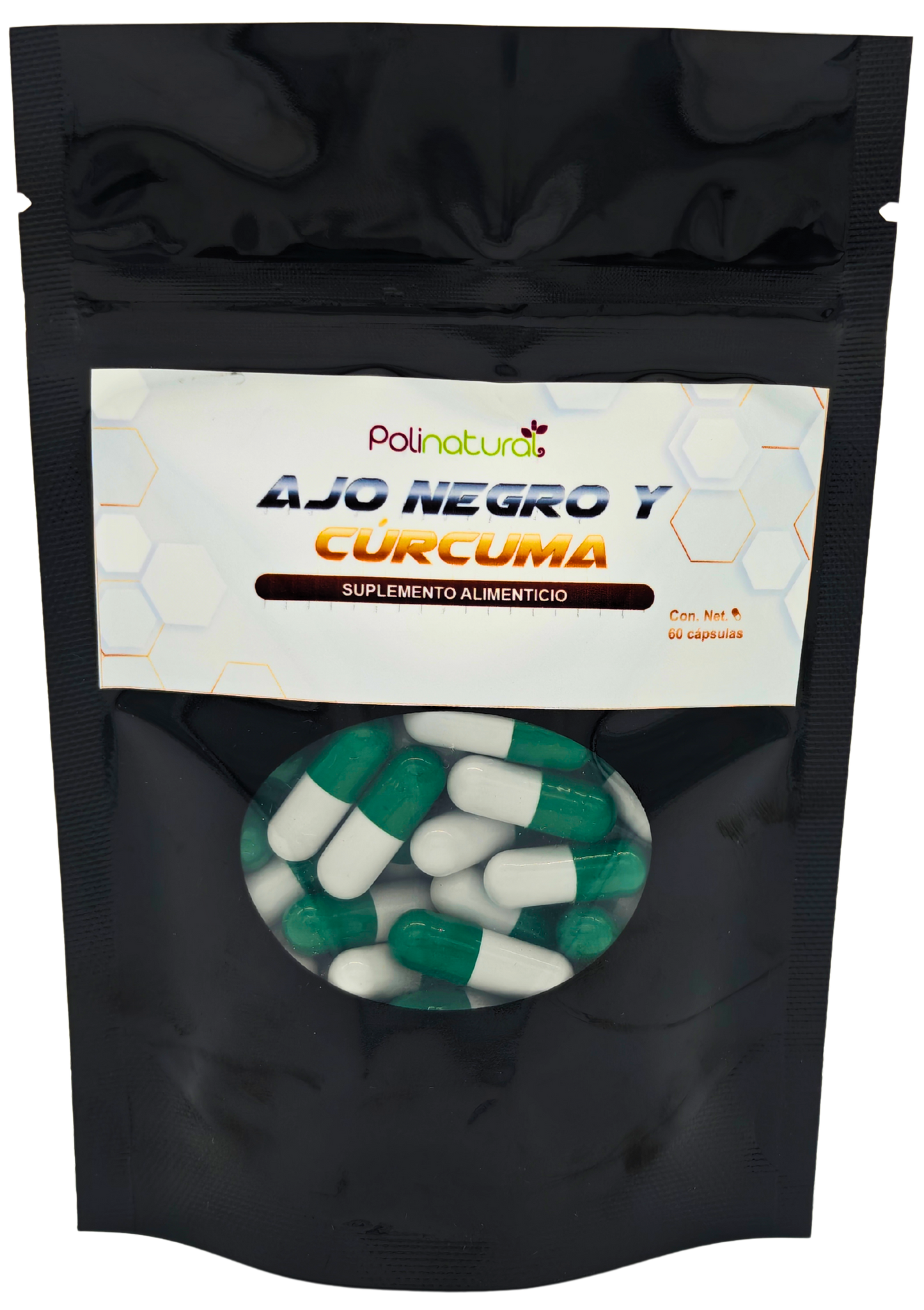 Ajo Negro y Curcuma 60 capsulas