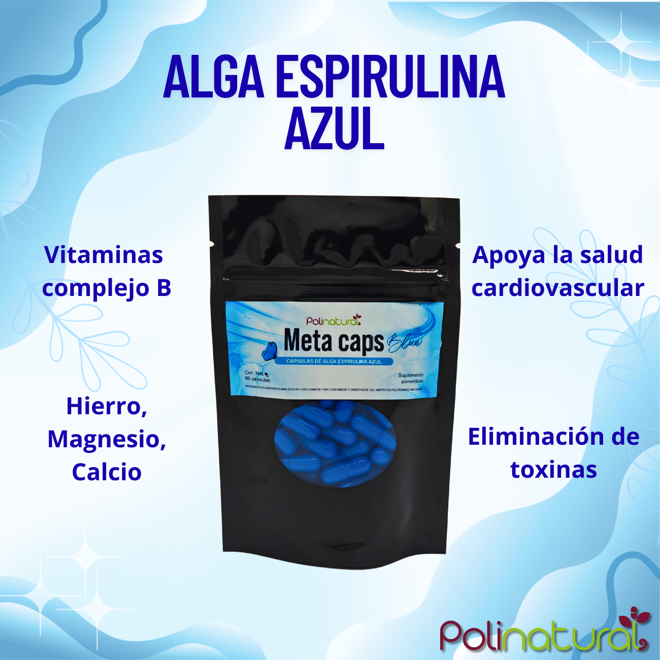 Alga Espirulina Azul 180 capsulas