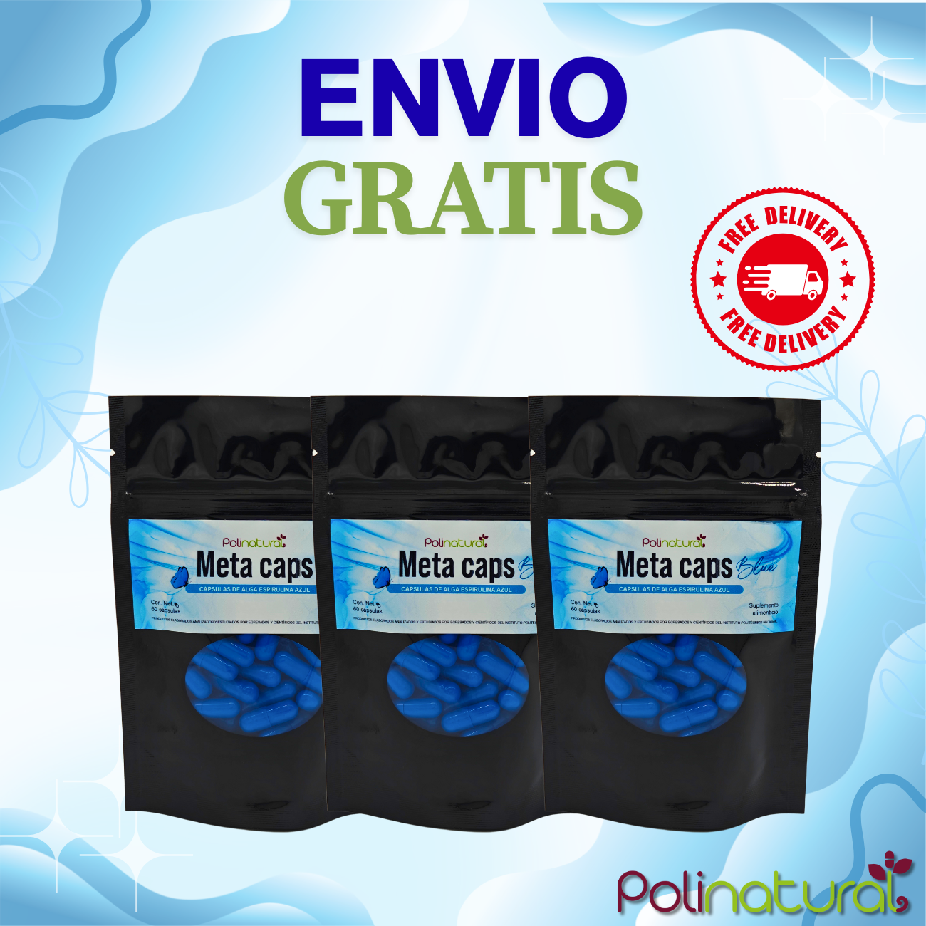 Alga Espirulina Azul 180 capsulas