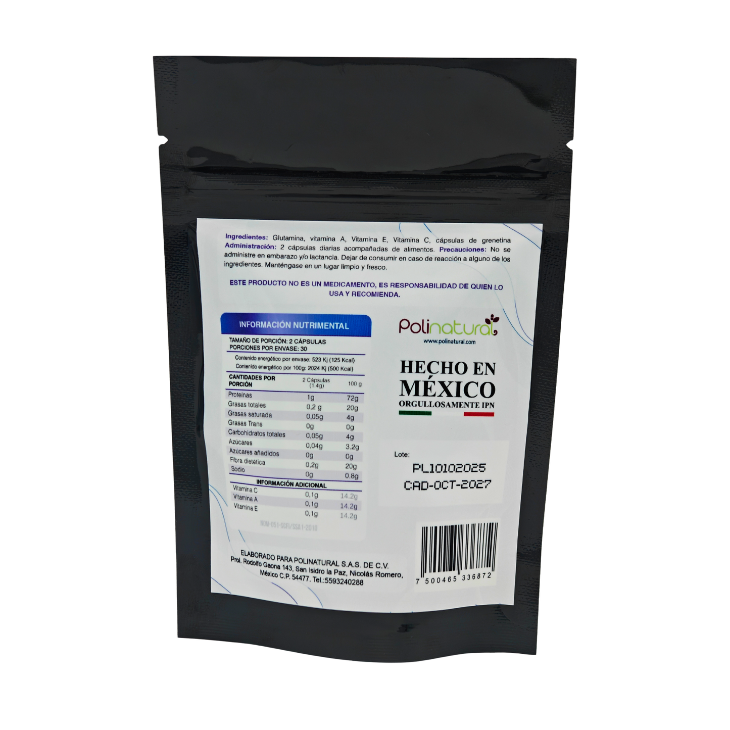 Glutation+ capsulas de Glutamina