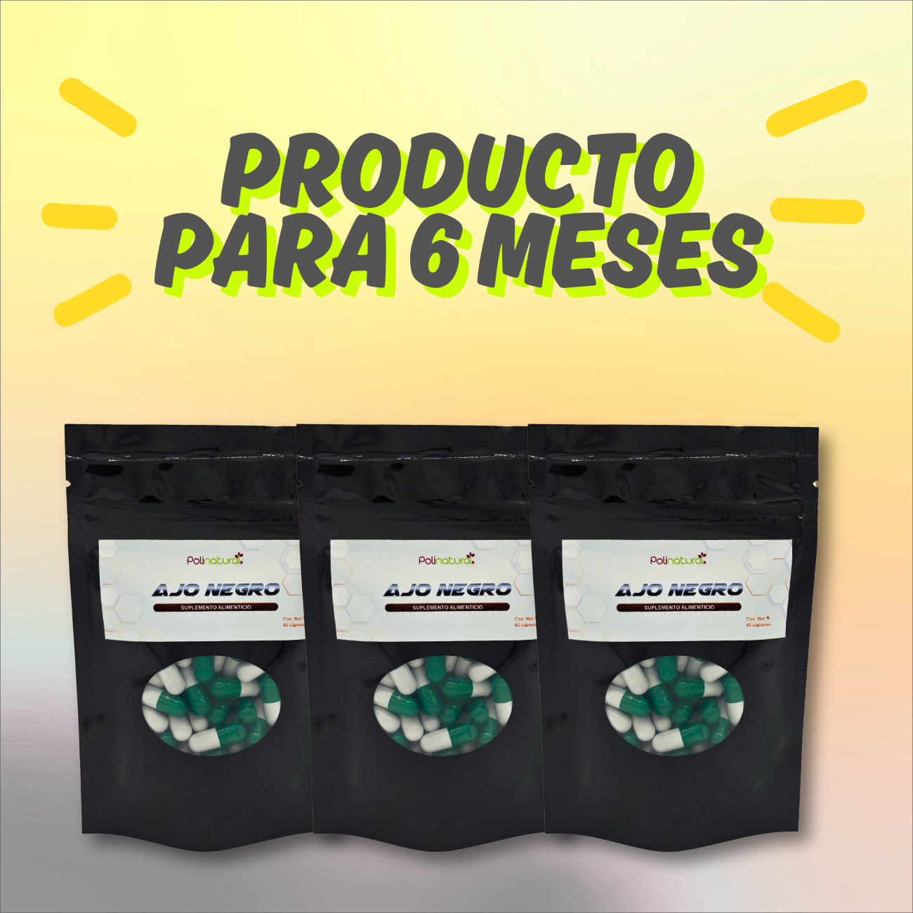 Ajo Negro 180 capsulas