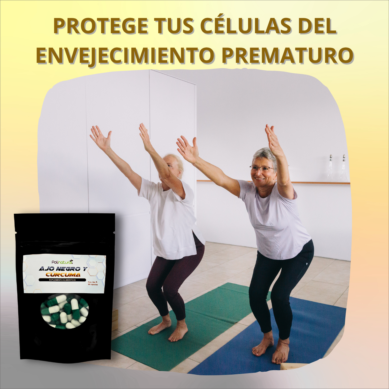 Ajo negro y Curcuma 180 capsulas