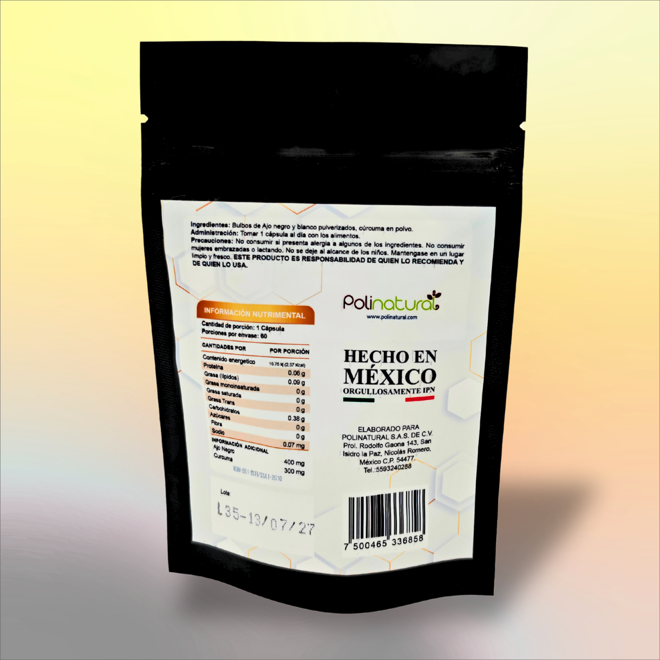 Ajo Negro y Curcuma 60 capsulas