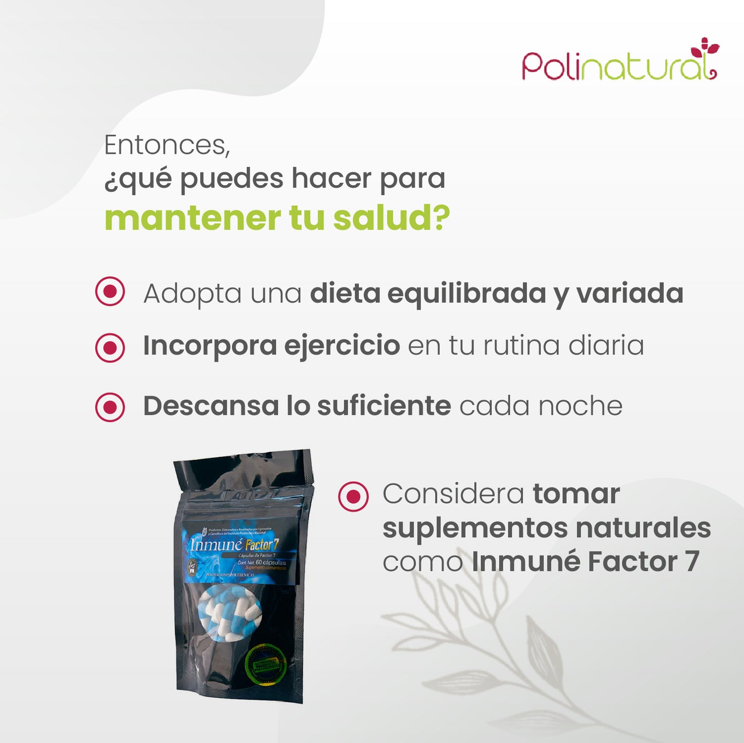 Factor de Transferencia Inmunee 7 180 capsulas