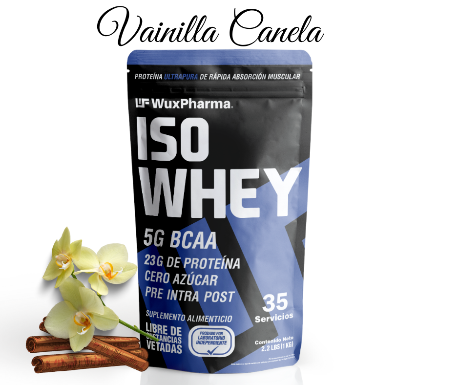 Proteína ISO WHEY Ultrapura de rápida Absorción muscular Cero Azúcar