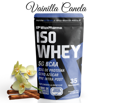 Proteína ISO WHEY Ultrapura de rápida Absorción muscular Cero Azúcar